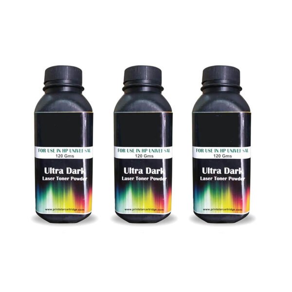 Ultra Dark Toner Powder  - 12A Compatible (Pack of 3)