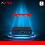 CP Plus 10-Port Fast Ethernet PoE Switch - 8 PoE, 2 Uplink, 30W Output - Image 4