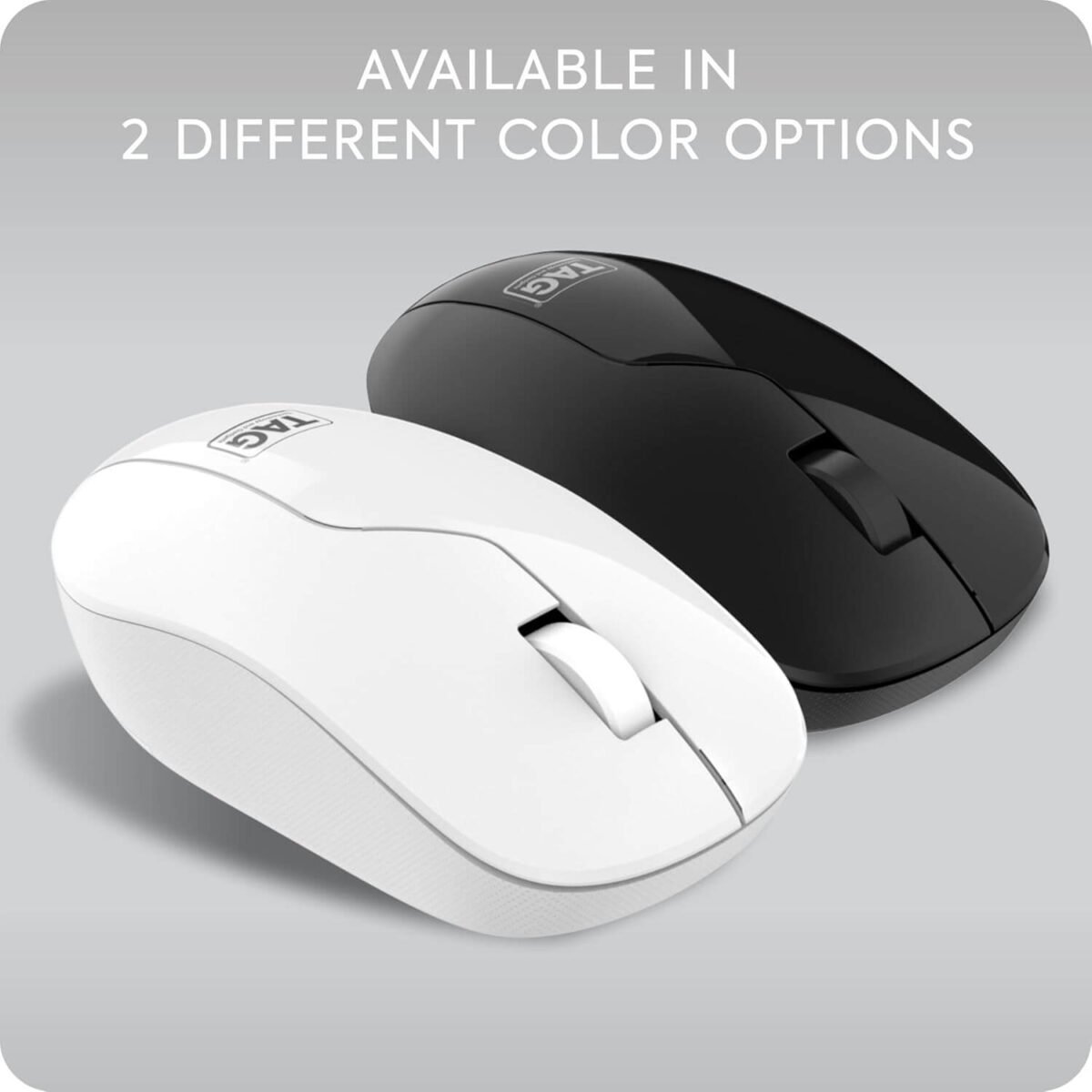 TAG WM600 Wireless Mouse 1200 DPI 2.4GHz USB Nano Receiver (White) - Image 2