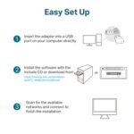 TP-Link TL-WN823N WiFi Dongle 300Mbps Mini Wireless USB Adapter – Black - Image 3