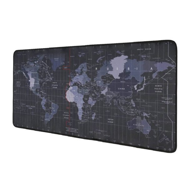 World Map XXXL Large Extended Gaming Mouse Pad | Non-Slip Rubber Base, Stitched Edges | 90x40x0.3 CM
