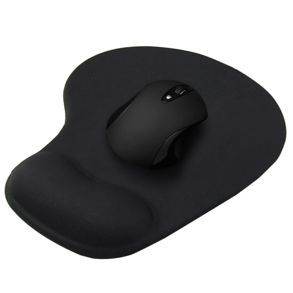 Mouse Pad with Wrist Rest - Lycra Cloth Nonslip