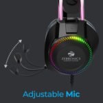 Zebronics Jet PRO Wired Gaming Headphone, LED, 40mm Drivers, 2m Cable, Mic - Image 2