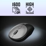 ZEBRONICS Companion 302 Wireless Keyboard & Mouse Combo - UV Printed Keys, Multimedia Keys (Black + Grey) - Image 3