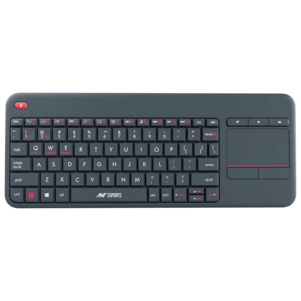 Ant Esports WK100 2in1 Wireless Bluetooth Keyboard with Touchpad for TV Windows Android Chrome OS Laptop Tablet Black