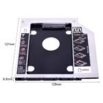 CARECASE® Universal 9.5mm SATA to SATA 2nd SSD HDD Hard Drive Caddy Adapter Tray Enclosure - Image 5