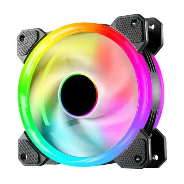 Superflow 120 Auto RGB Fans - 120mm Dual Light Loop LED, 14 Lighting Modes, Quiet Cooling