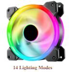 Superflow 120 Auto RGB Fans - 120mm Dual Light Loop LED, 14 Lighting Modes, Quiet Cooling - Image 8
