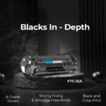 12A Black Laser Printer Cartridge - Compatible with HP - Image 2