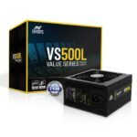 Ant Esports VS500L 500W Gaming Power Supply - Non-Modular, Silent 120mm Fan, PCIe Support