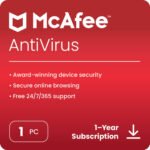 McAfee Pro Antivirus - 1 User, 1 Year (Latest Version) Email Delivery