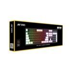 Ant Esports MK1400 Pro Backlit Wired Gaming Keyboard, Mixed Color Lighting, White & Black Double Injection Keycaps – Black - Image 3