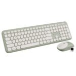 ZEBRONICS Companion 302 Wireless Keyboard & Mouse Combo - UV Printed Keys, Multimedia Keys (Green)