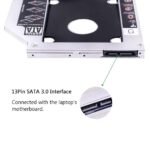 CARECASE® Universal 9.5mm SATA to SATA 2nd SSD HDD Hard Drive Caddy Adapter Tray Enclosure - Image 3