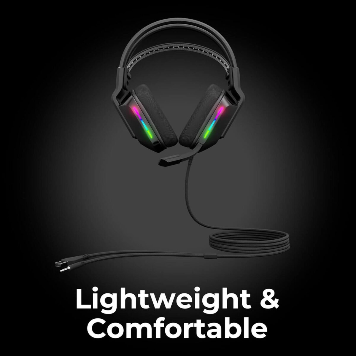 ZEBRONICS Havoc Gaming Headphone - Dolby Atmos, 50mm Drivers (Black) - Image 2