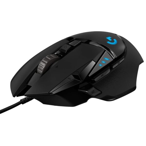 Logitech G502 Hero Wired Gaming Mouse - 25,600 DPI, RGB, 11 Programmable Buttons, Black
