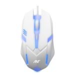 Ant GM46 Wired Optical Gaming Mouse White – 2400 DPI RGB USB Gaming Mouse for PC & Laptop