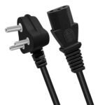 Computer Power Cable Cord for Desktops, PC, Printers, Monitor, SMPS (1.5M, Black)