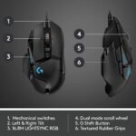 Logitech G502 Hero Wired Gaming Mouse - 25,600 DPI, RGB, 11 Programmable Buttons, Black - Image 5