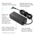 HP 65W Original Laptop Charger Adapter 4.5mm Black - Image 4