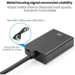 VGA to HDMI Adapter with Audio – VGA Male to HDMI Female, 1080P, 3.5mm Audio Jack - Image 7
