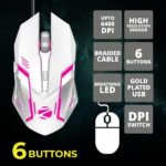 Zebronics Zeb-Transformer White Gaming Keyboard & Mouse Combo - USB, Backlit, Braided Cable - Image 3