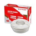 CP PLUS 3+1 Coaxial Pure Copper CCTV Camera Cable (90 Meter) - White