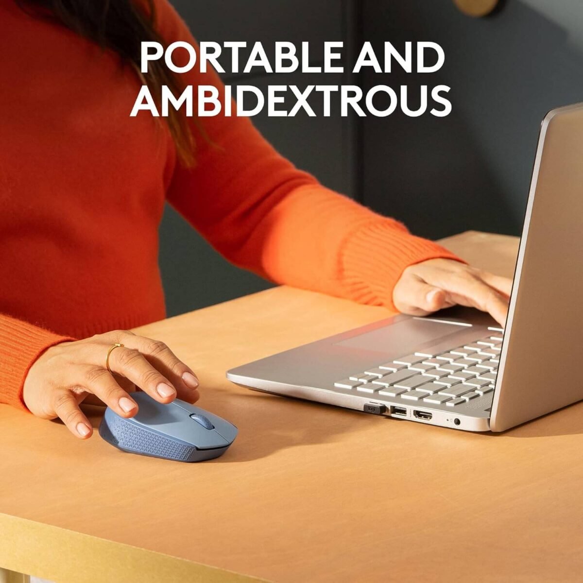 Logitech M171 Wireless Mouse – 2.4GHz USB Mini Receiver, 12-Month Battery, Optical Tracking, Blue-Gray - Image 9