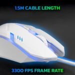 Ant GM46 Wired Optical Gaming Mouse White – 2400 DPI RGB USB Gaming Mouse for PC & Laptop - Image 7