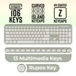 ZEBRONICS Companion 302 Wireless Keyboard & Mouse Combo - UV Printed Keys, Multimedia Keys (Green) - Image 7