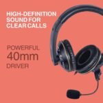 FINGERS USB-Tonic H9 Wired On-Ear Headset with Adjustable Mic - Image 9