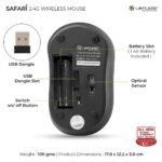 Lapcare Safari Wireless Mouse - 1600 DPI Optical Tracking - Image 7