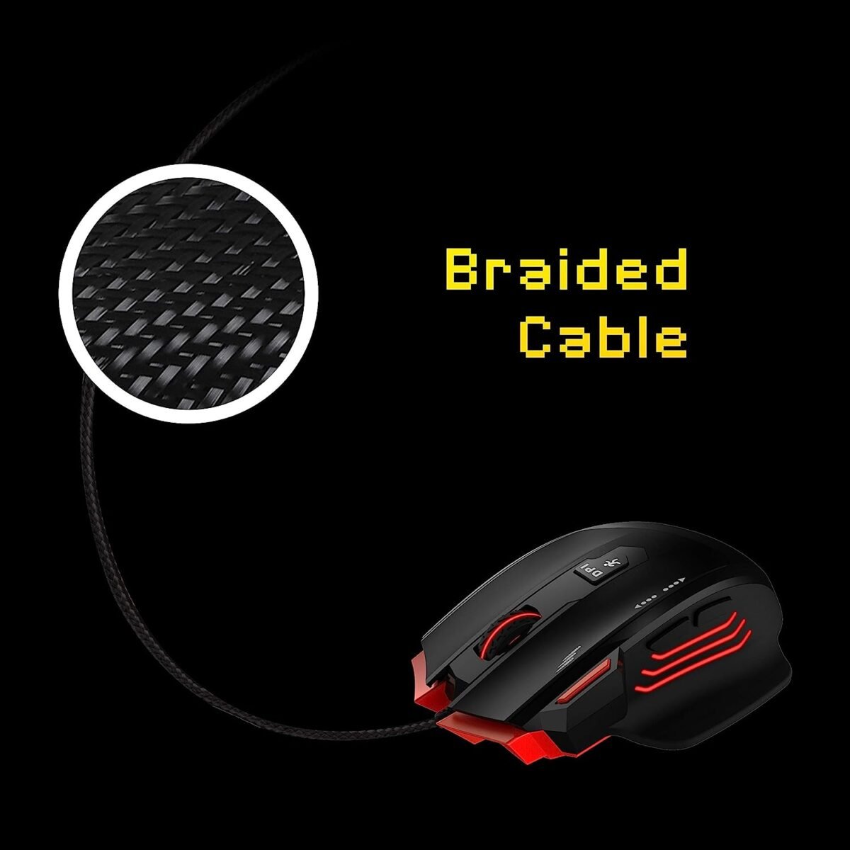 ZEBRONICS Zeb-Groza Premium USB Gaming Mouse 7 Buttons 3200 DPI - Image 8