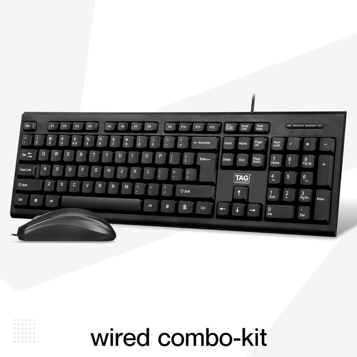 TAG Gamerz KBM100 USB Wired Keyboard and Mouse Combo for PC, Laptop & Mac – Silent Keys, Optical Mouse, Plug & Play - Image 4
