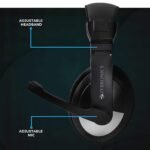 Zebronics Zeb-200HM Wired On-Ear Headphones with Mic (Black) - Image 2