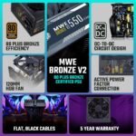 Cooler Master MWE 550 Bronze V2 Power Supply - Non-Modular, 80 Plus Bronze Certified - Image 4