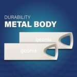 Geonix 16GB USB 2.0 Pendrive, Keyring Design, Silver, 5-Year Warranty - Image 3