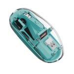 Zebion Bold Transparent Bluetooth Wireless Mouse Dual Mode RGB Blue