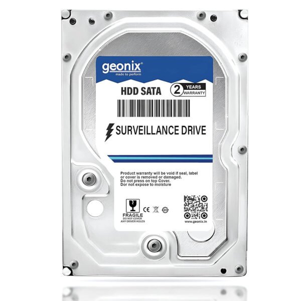 Geonix 3TB SATA Hard Drive for Desktop/Surveillance, 3.5 Inch, 7200 RPM, 6 Gb/s, 256MB Cache, Heavy Duty HDD, 2 Years Warranty