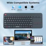Ant Esports WK100 2in1 Wireless Bluetooth Keyboard with Touchpad for TV Windows Android Chrome OS Laptop Tablet Black - Image 2