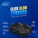 LAPCARE Champ LGM-108 RGB Gaming Mouse 7200 DPI Wired 8 Buttons Black - Image 5