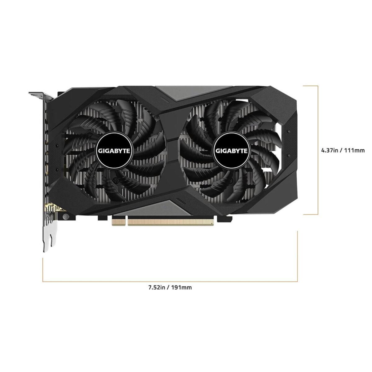 GIGABYTE GeForce RTX 3050 Windforce OC 6GB GDDR6 Graphics Card GV-N3050WF2OC-6GD - Image 4