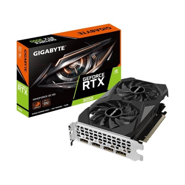 GIGABYTE GeForce RTX 3050 Windforce OC 6GB GDDR6 Graphics Card GV-N3050WF2OC-6GD