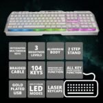 Zebronics Zeb-Transformer White Gaming Keyboard & Mouse Combo - USB, Backlit, Braided Cable - Image 5