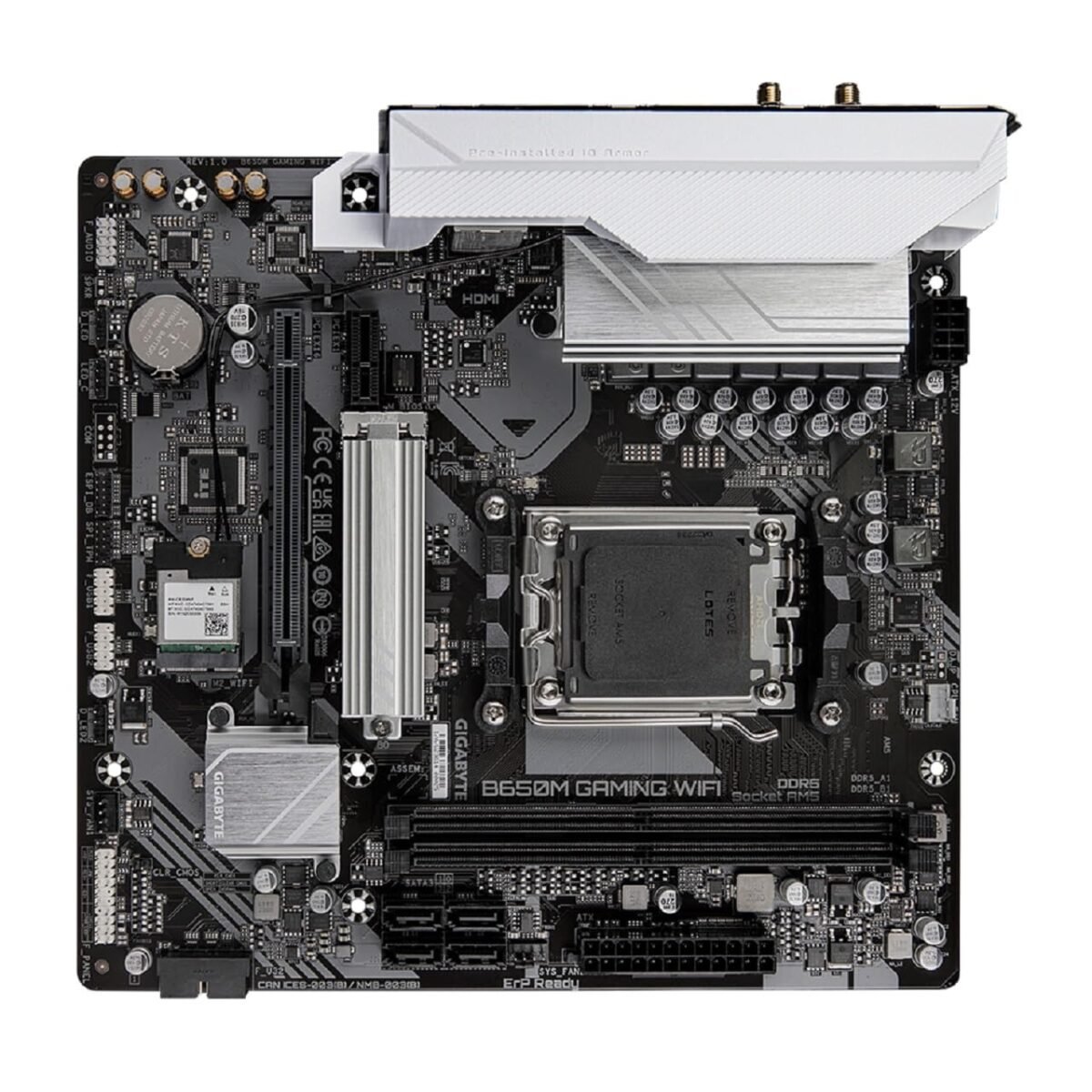 GIGABYTE B650M Gaming WiFi Micro ATX Motherboard, AM5 Socket, PCIe 4.0, DDR5, M.2 Slot, USB 3.2, WiFi & Bluetooth - Image 5
