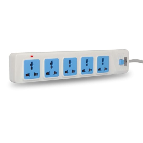 Zebronics Zeb PS5500 Plus Power Strip Spike 2500 Watts Extension Socket, 4.8m Wire, Universal Sockets