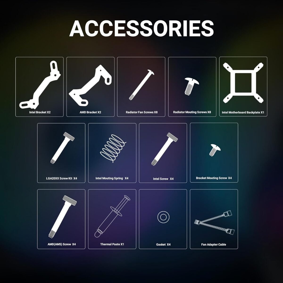 Ant Esports ICE-360 360mm RGB AIO CPU Liquid Cooler - Intel & AMD Support - Image 5