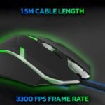 Ant GM46 Wired Optical Gaming Mouse Black – 2400 DPI RGB USB Gaming Mouse for PC & Laptop - Image 2