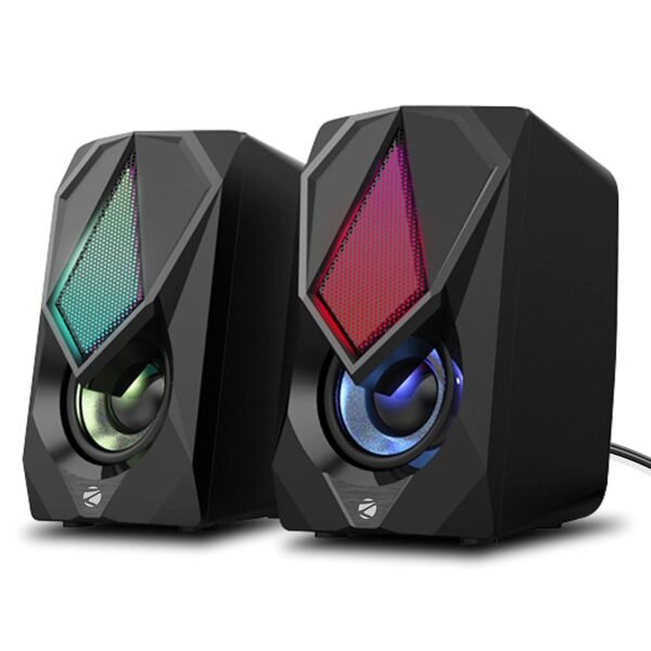 ZEBRONICS Zeb-Warrior II 2.0 Multimedia Speaker - RGB Lights, USB Powered, AUX Input