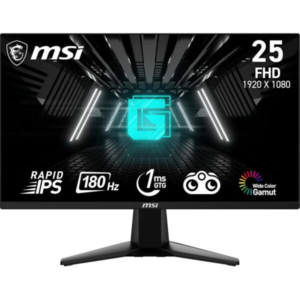 MSI G255F 24.5" FHD 180Hz 1ms Gaming Monitor with Rapid IPS